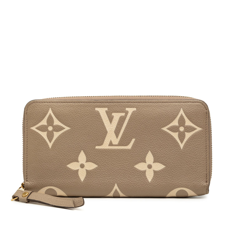 Louis Vuitton Bicolor Monogram Empreinte Giant Zippy Portefeuille