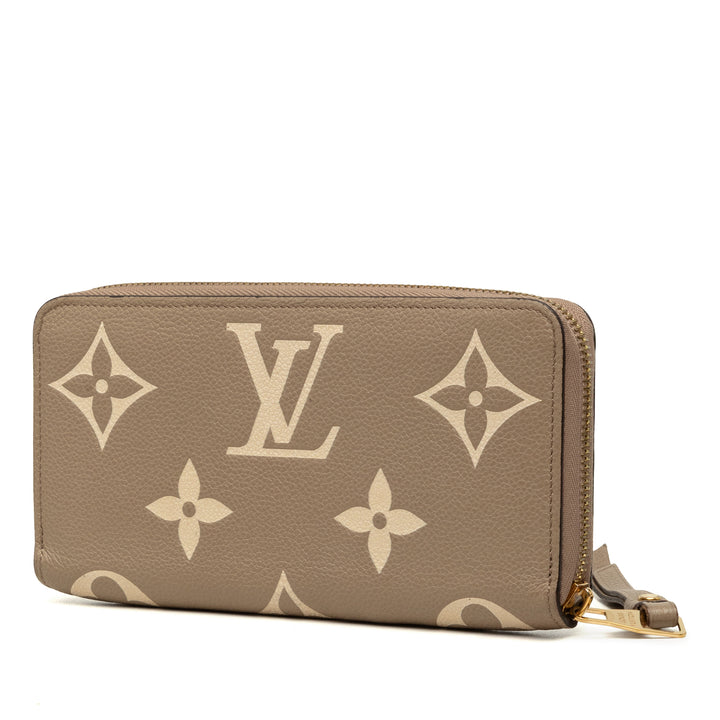 Louis Vuitton Bicolor Monogram Empreinte Giant Zippy Portefeuille
