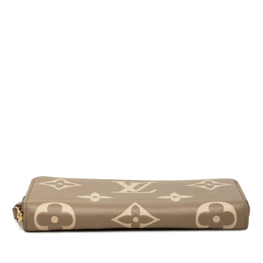 Louis Vuitton Bicolor Monogram Empreinte Giant Zippy Portefeuille