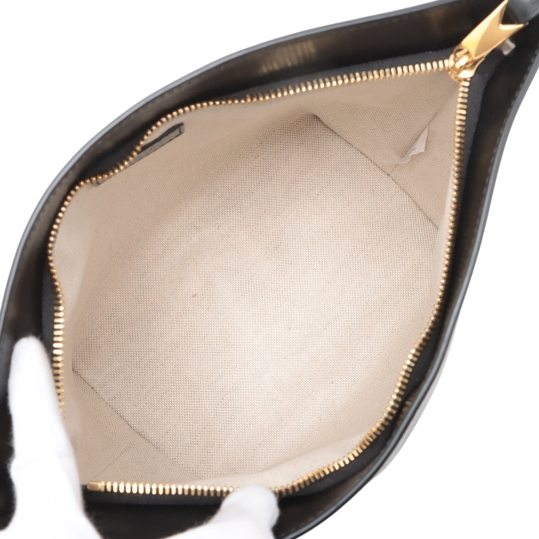 Bottega Veneta Medium Nappa Intrecciato Flip Flap Pochette Noir