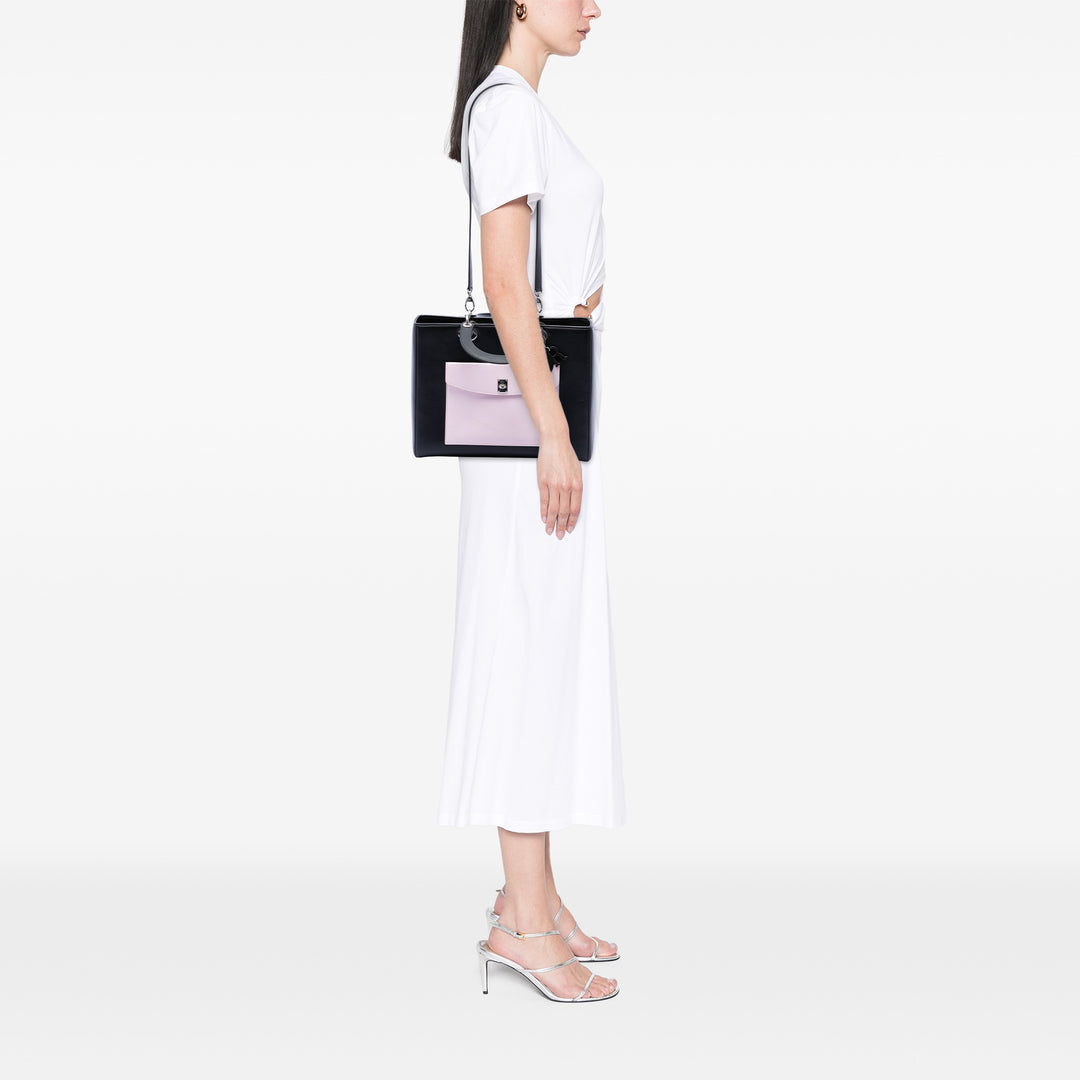 Dior Large Cuir de veau Pocket Cabas Lady Dior