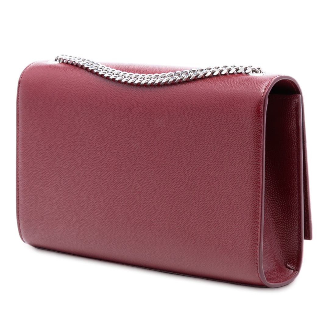 Saint Laurent Medium Grain De Poudre Monogram Kate Sac porté croisé