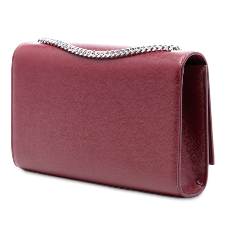 Saint Laurent Medium Grain De Poudre Monogram Kate Sac porté croisé