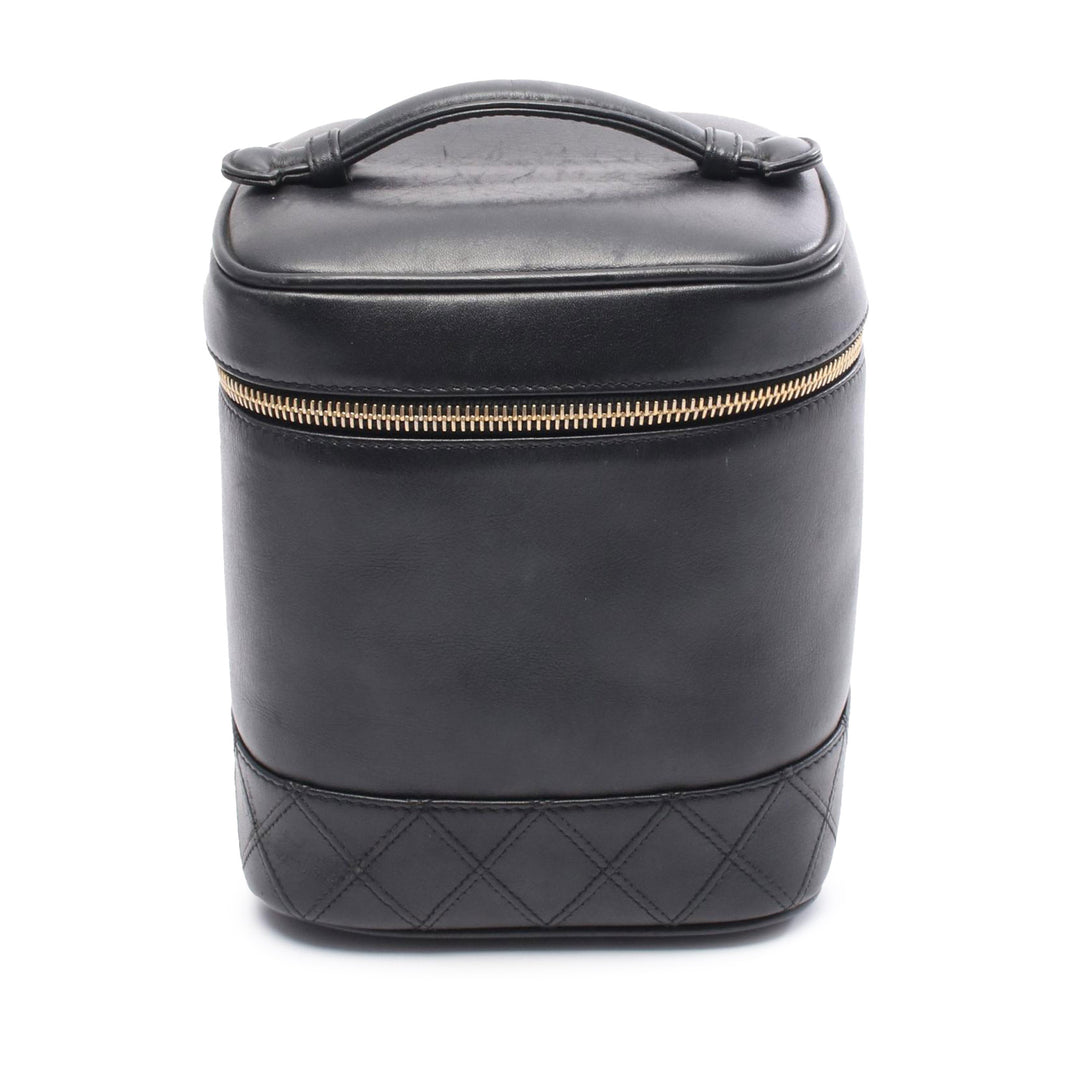 CC Lambskin Vanity Case Black - Gaby Paris