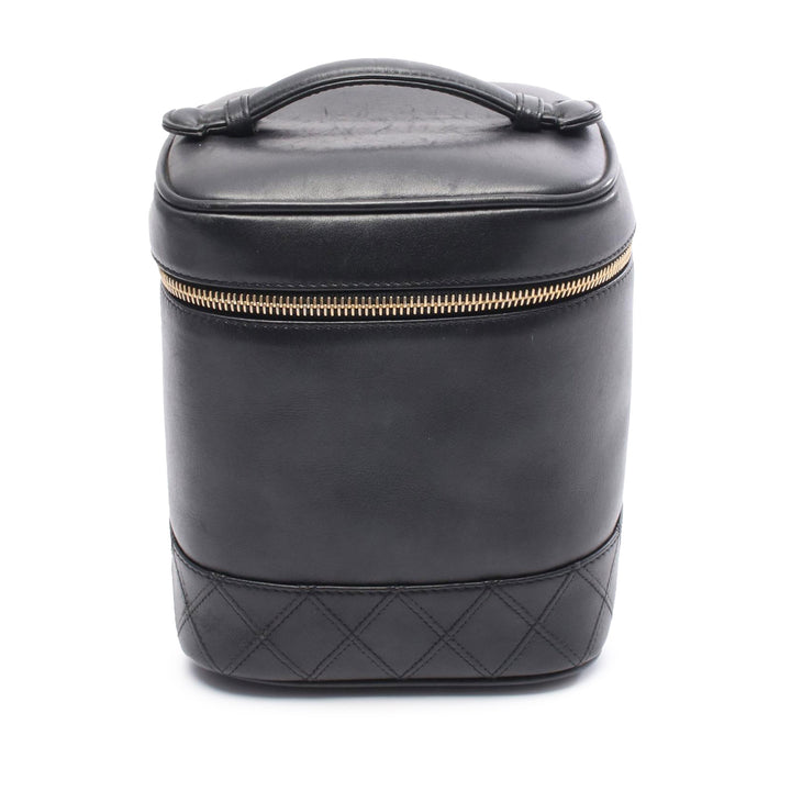 CC Lambskin Vanity Case Black - Gaby Paris