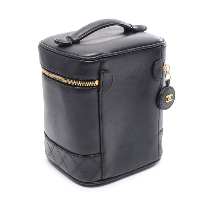 CC Lambskin Vanity Case Black - Gaby Paris