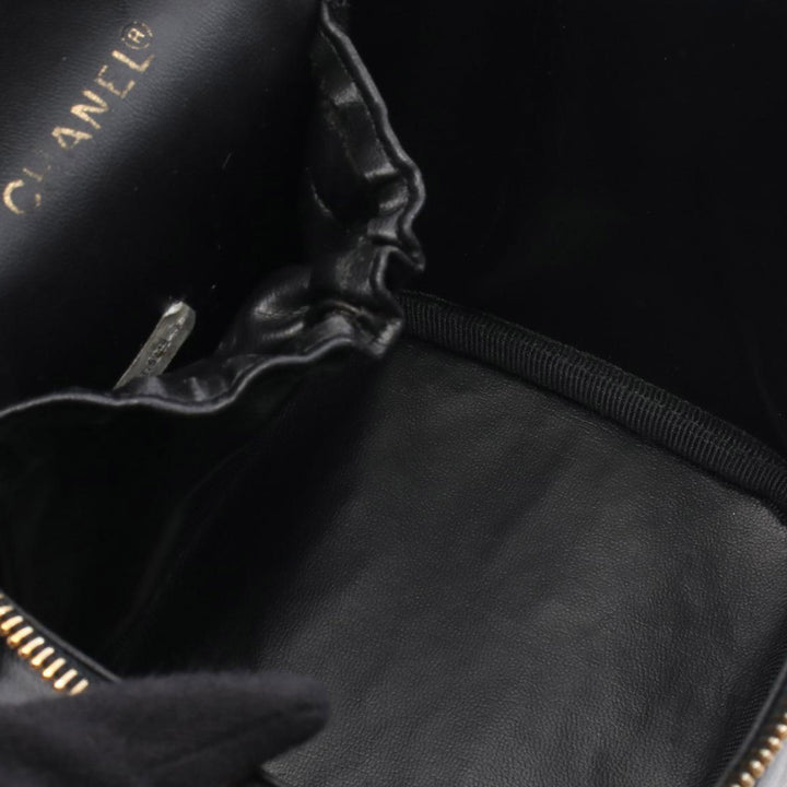 CC Lambskin Vanity Case Black - Gaby Paris