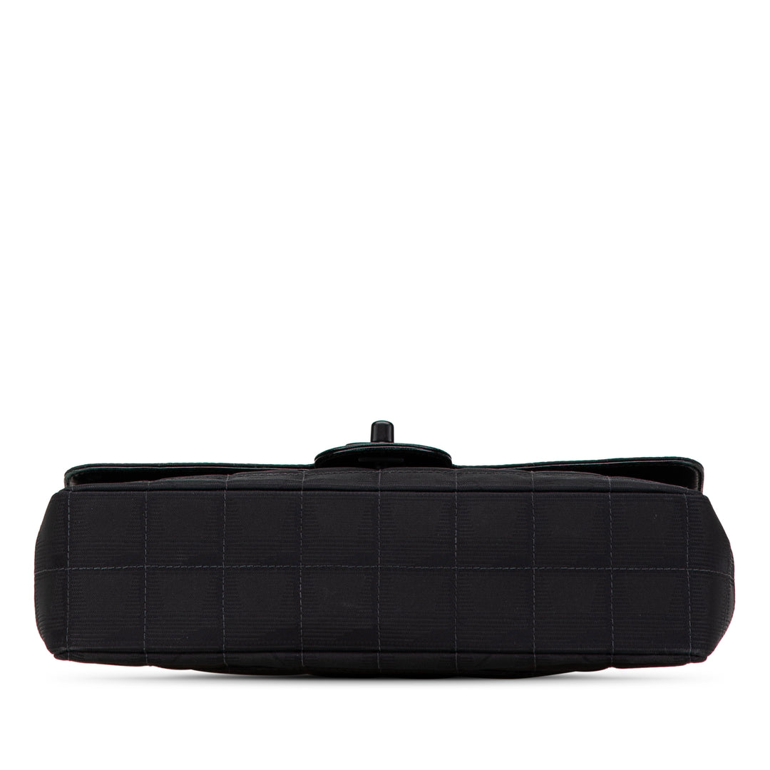 Chanel New Travel Line Medium Nylon Simple rabat Noir
