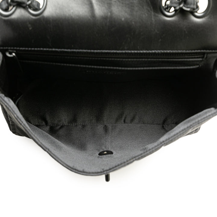 Chanel New Travel Line Medium Nylon Simple rabat Noir