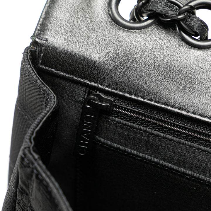 Chanel New Travel Line Medium Nylon Simple rabat Noir