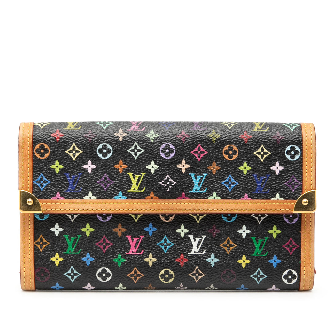 Louis Vuitton Monogram Multicolor Porte Tresor International Portefeuille