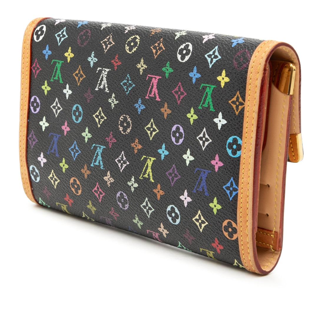 Louis Vuitton Monogram Multicolor Porte Tresor International Portefeuille