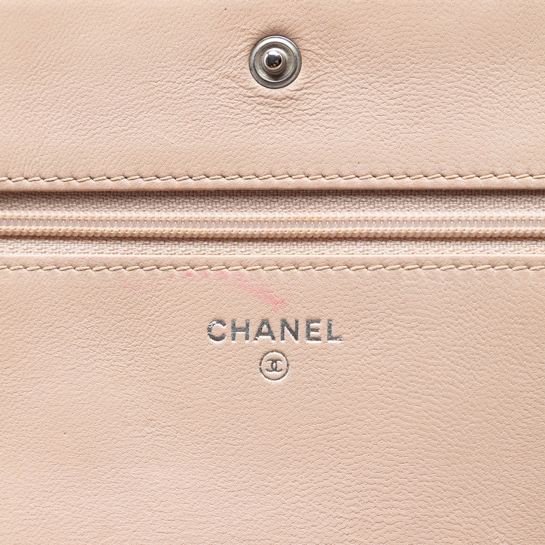 Chanel CC Matelassé Cuir d’agneau Diamond Wallet on Chain