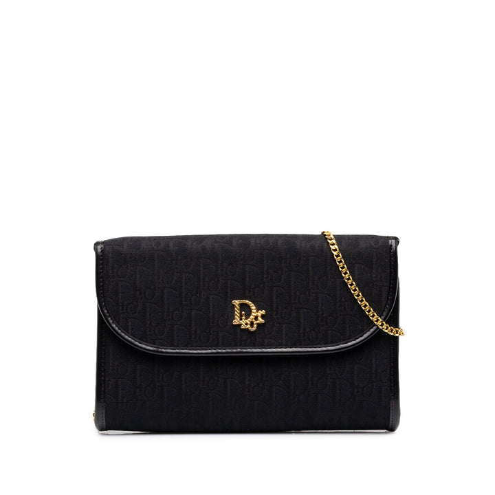 Dior Chaîne Sac Oblique Noir – vue principale – GABY PARIS