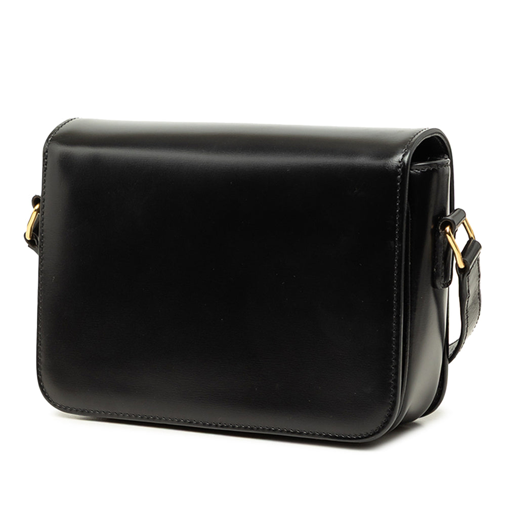 Celine brillant Triomphe Sac Teen Cuir de veau Noir – vue 2 – GABY PARIS