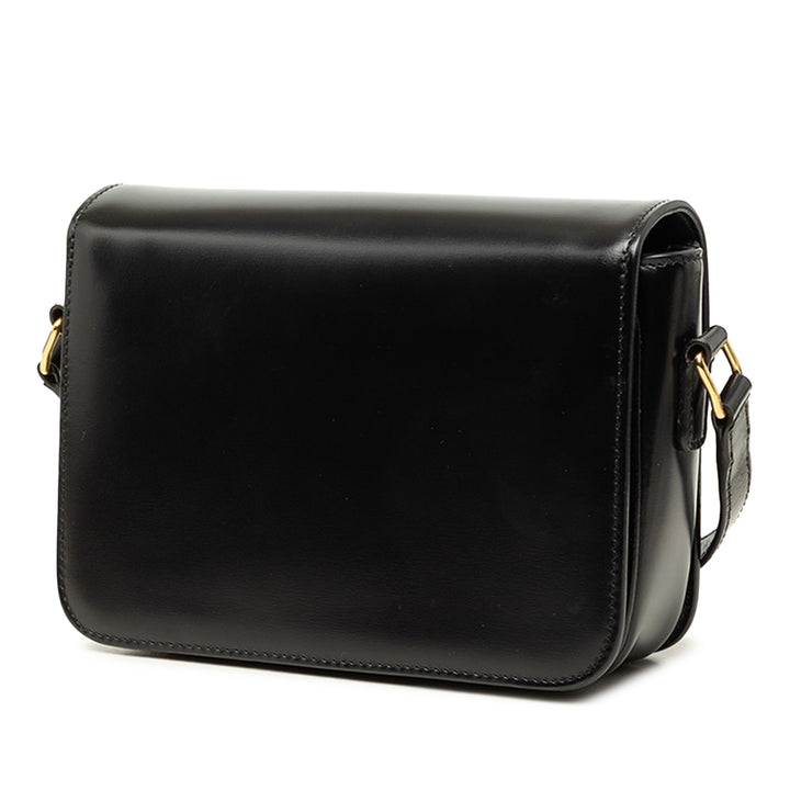 Celine brillant Triomphe Sac Teen Cuir de veau Noir – vue 2 – GABY PARIS