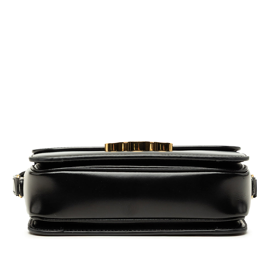 Celine brillant Triomphe Sac Teen Cuir de veau Noir – vue 3 – GABY PARIS