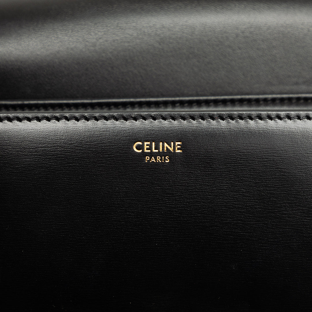 Celine brillant Triomphe Sac Teen Cuir de veau Noir – vue 5 – GABY PARIS
