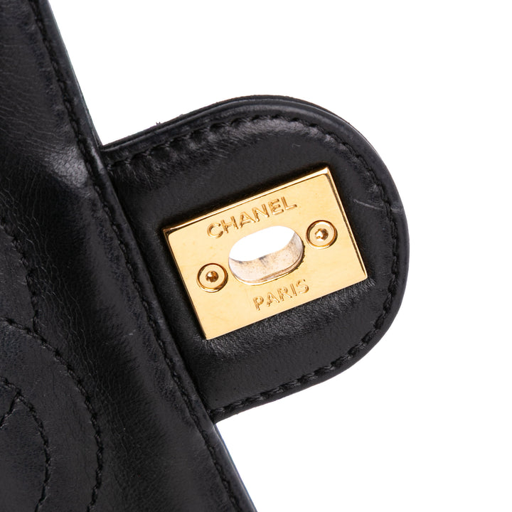 Chanel Small Quilted Jersey Coco Sailor Simple rabat Blanc