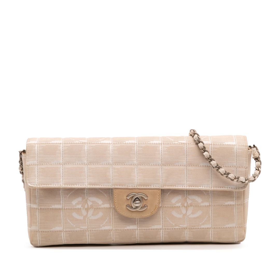 Chanel New Travel Line Nylon East West Flap Marron – GABY PARIS Authentique