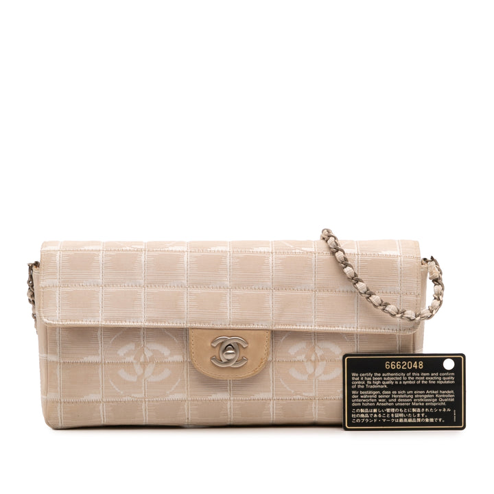 Chanel New Travel Line Nylon East West Flap Marron – GABY PARIS Authentique