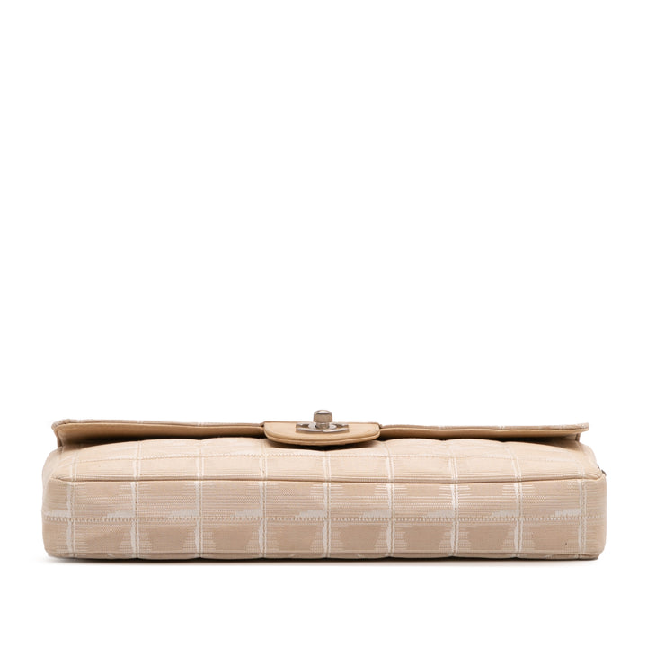 Chanel New Travel Line Nylon East West Flap Marron – GABY PARIS Authentique