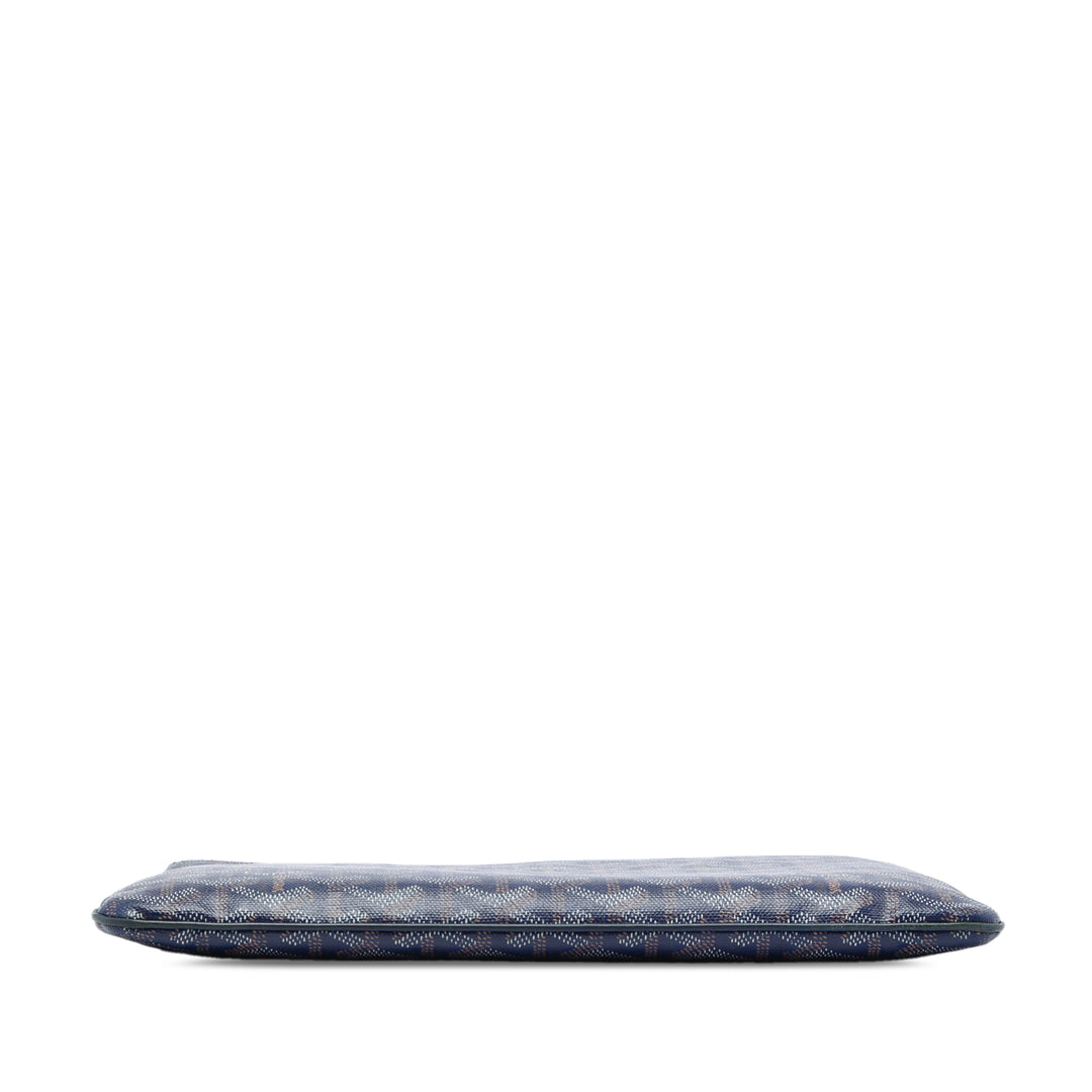 Goyard Pochette Senat Goyardine MM Bleu – vue 3 – GABY PARIS