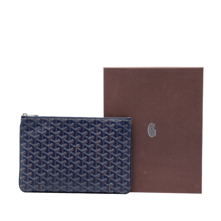 Goyard Pochette Senat Goyardine MM Bleu – vue 6 – GABY PARIS