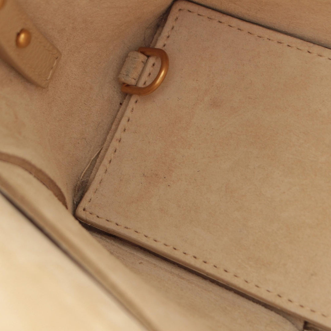 Intreccio Arco Cabas Petit Cuir d'agneau Beige
