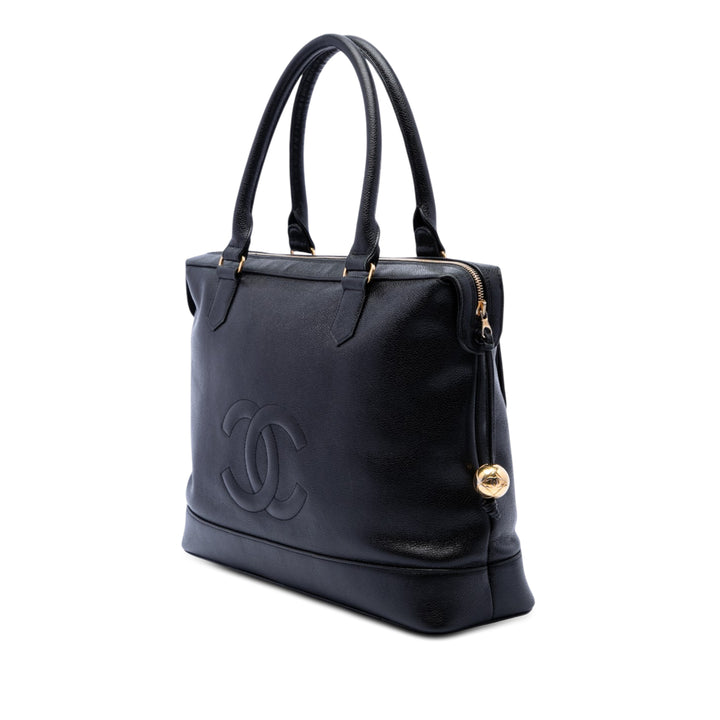 Chanel CC Caviar Front Pocket Cabas