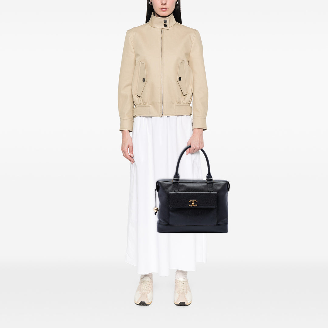 Chanel CC Caviar Front Pocket Cabas