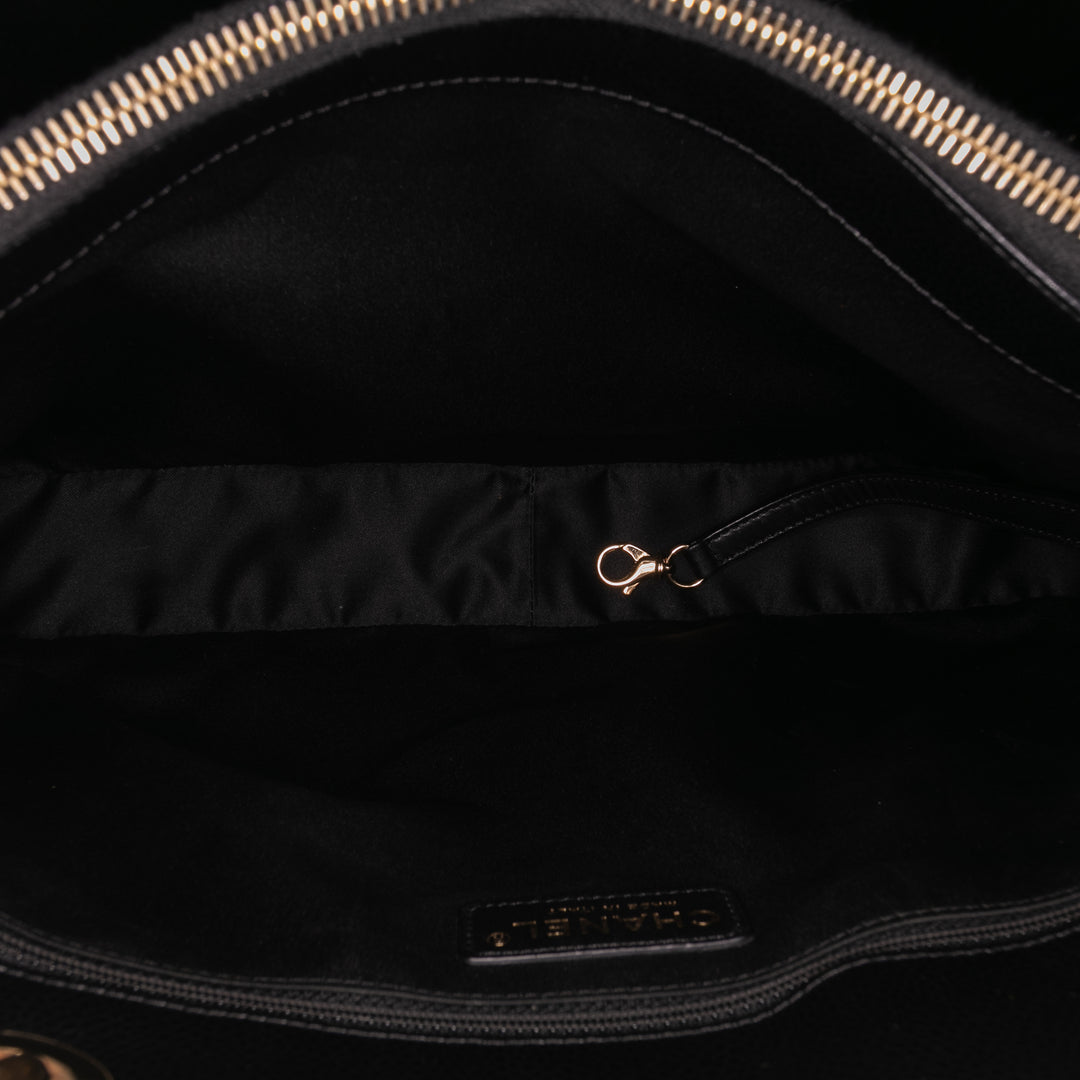 Chanel Caviar Grand Shopping Cabas Noir
