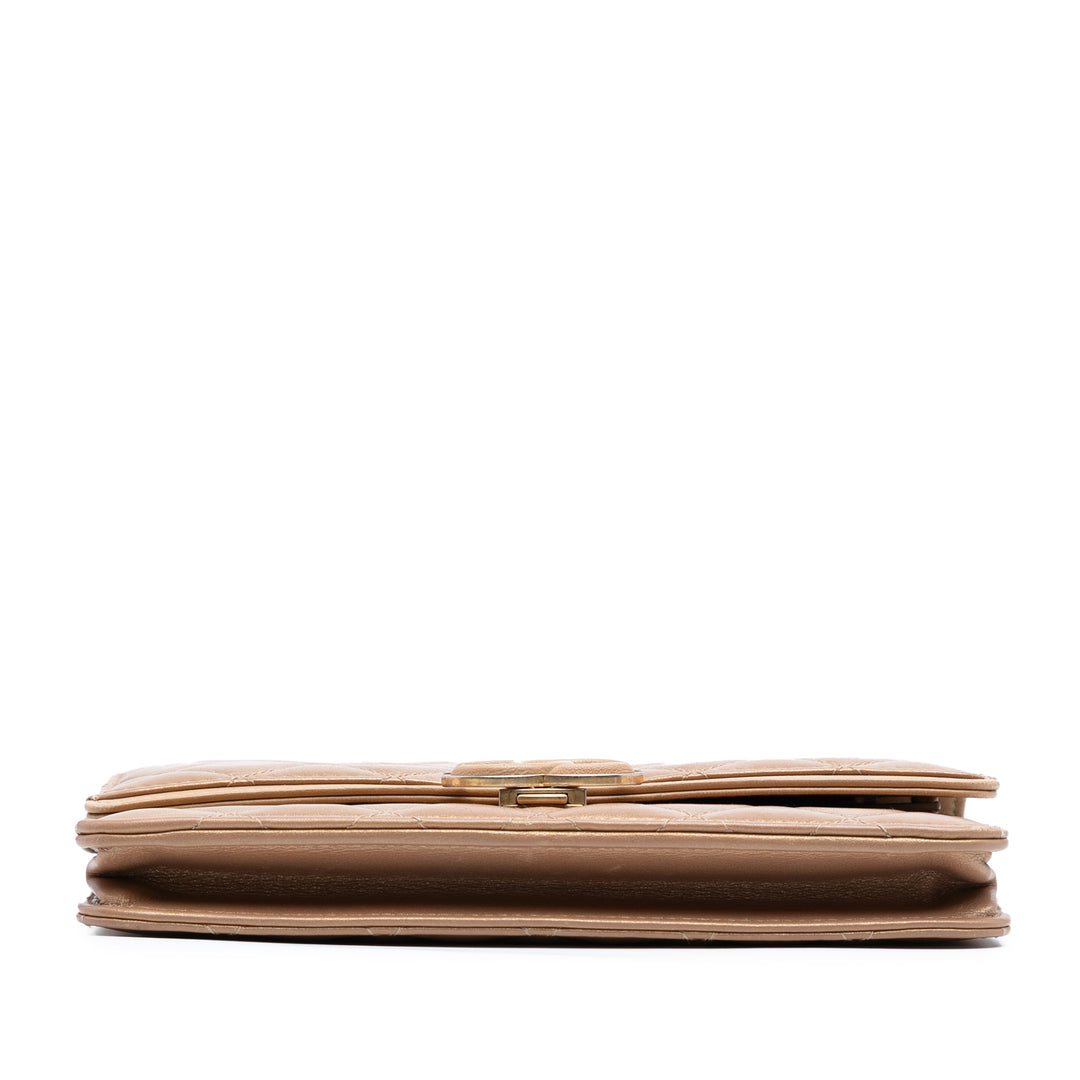Chanel Quilted Métallisé Cuir d’agneau CC Chic Wallet on Chain Marron – GABY PARIS Authentique