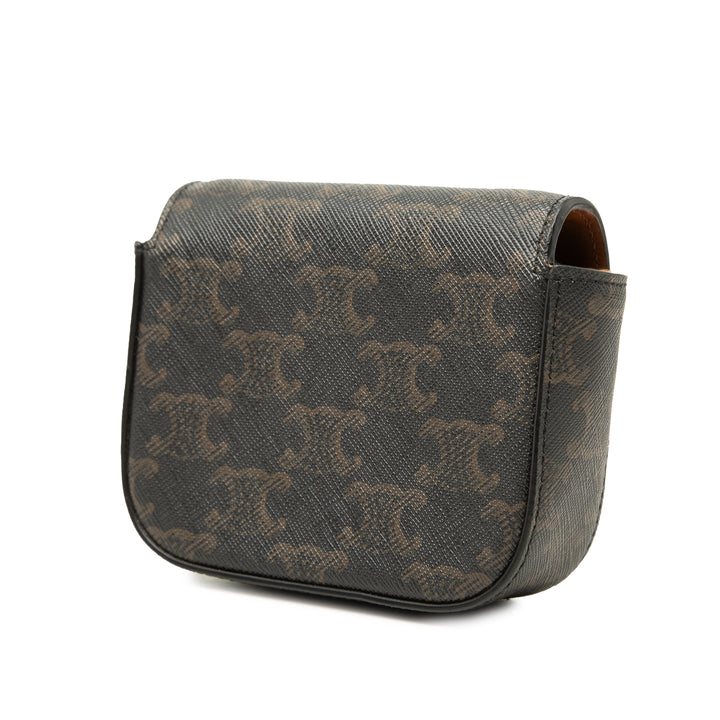 Triomphe Claude Sac Mini Triomphe enduite Marron