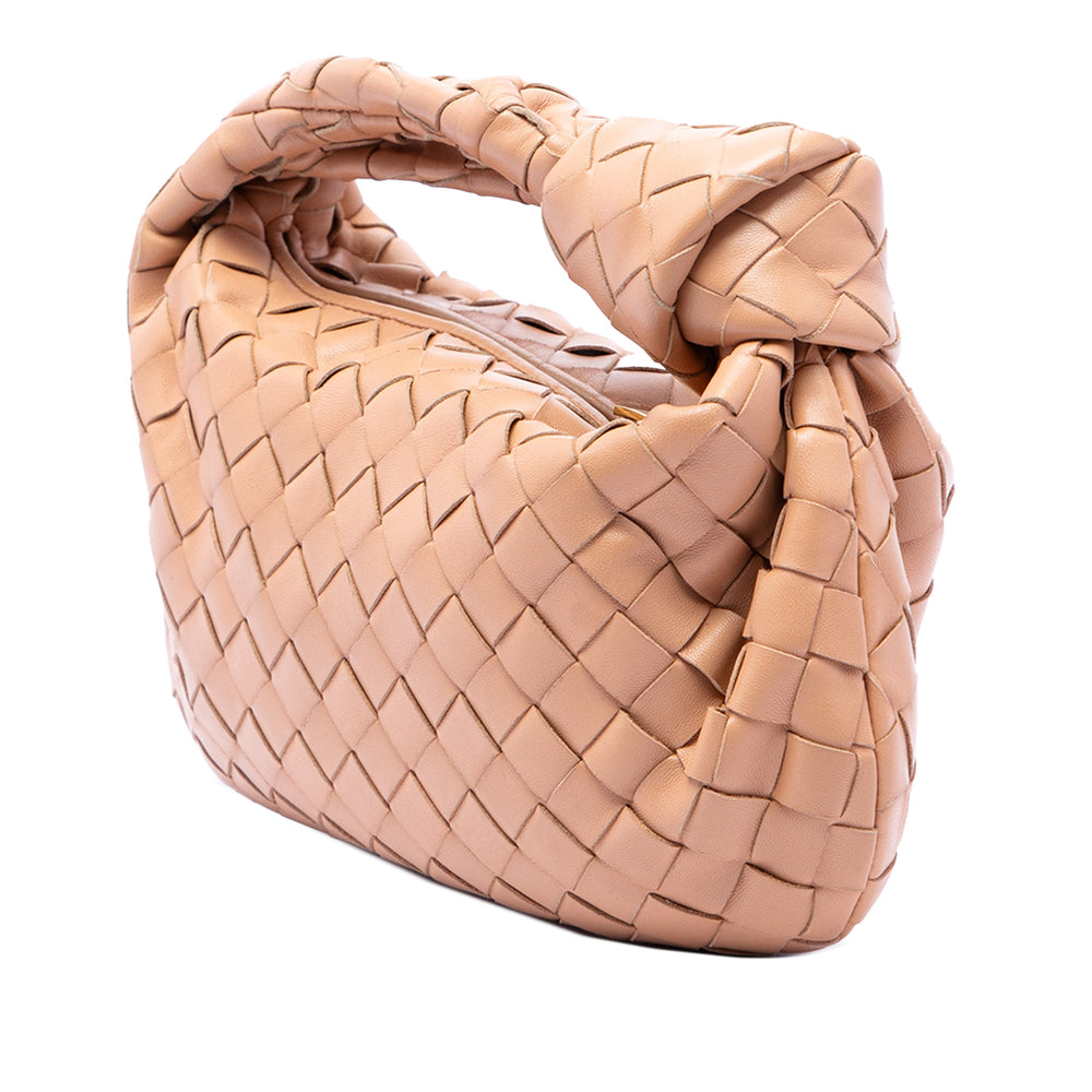 Bottega Veneta Intrecciato Jodie Mini nappa Marron – vue 2 – GABY PARIS