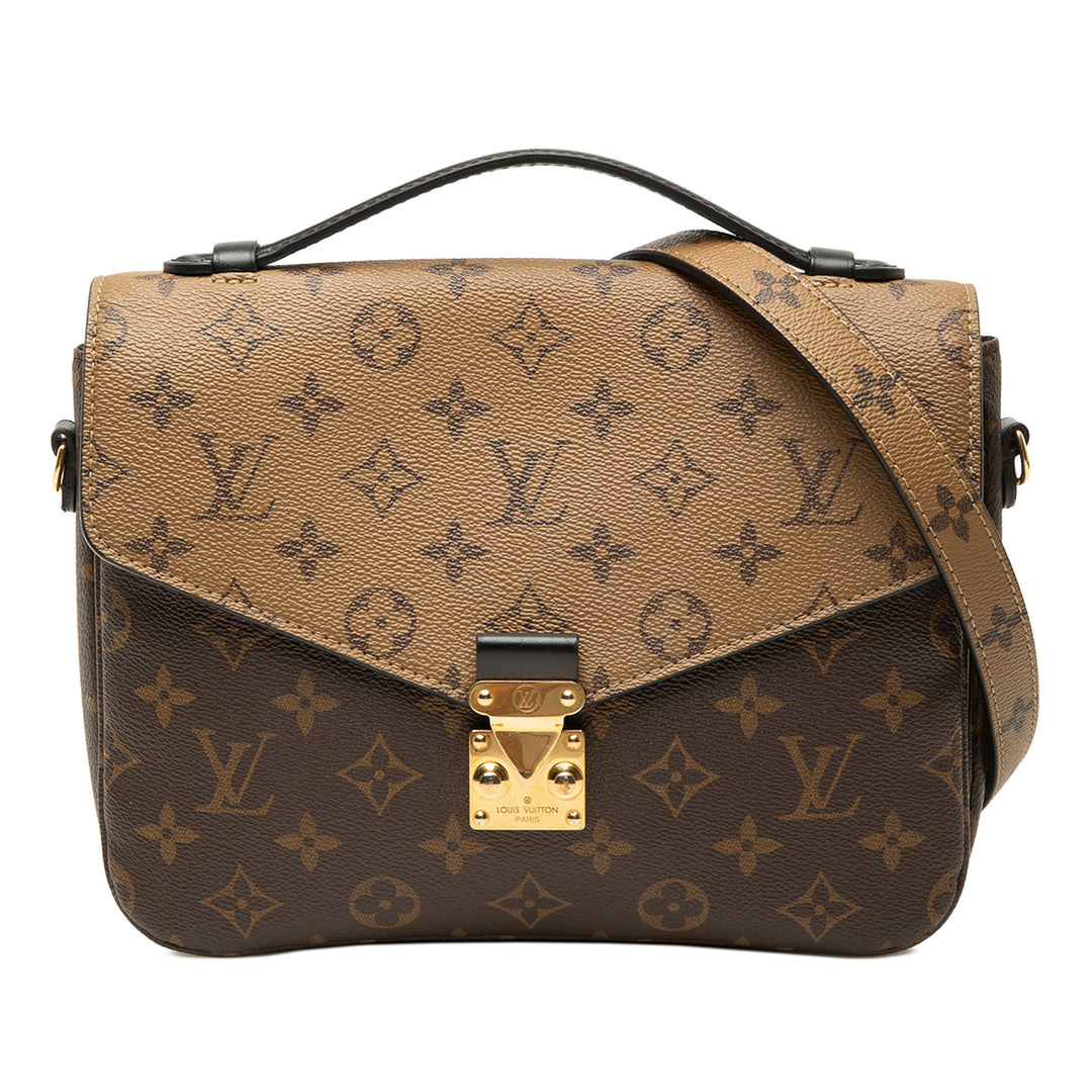 Louis Vuitton Pochette Métis Monogram Reverse Marron – vue principale – GABY PARIS