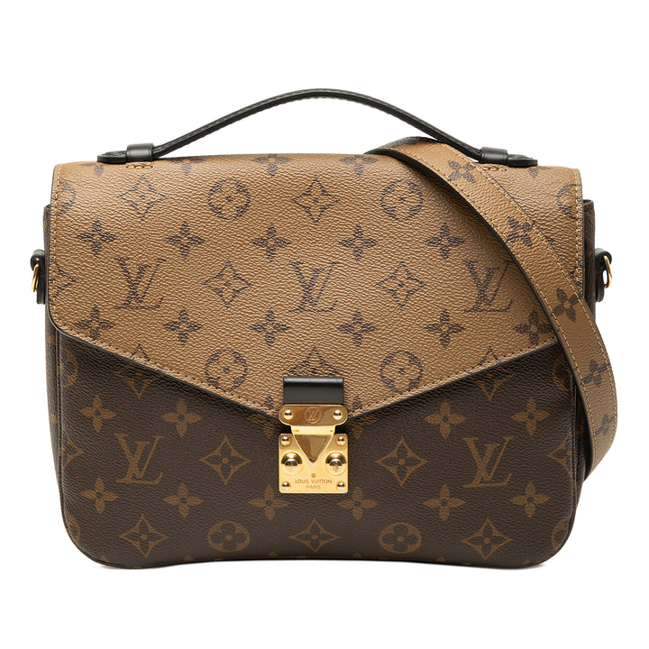 Louis Vuitton Pochette Métis Monogram Reverse Marron – vue principale – GABY PARIS