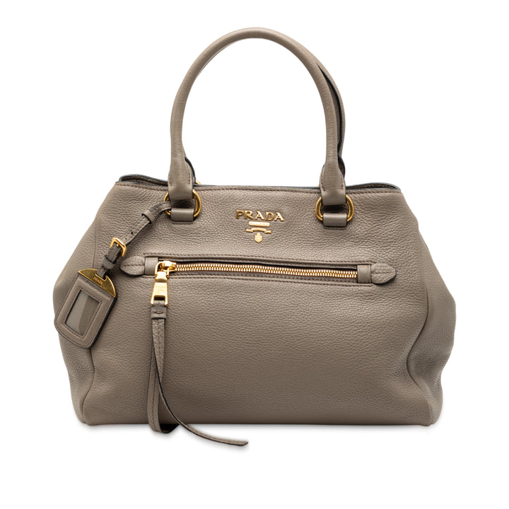 Prada Vitello Phenix Open Convertible Cabas