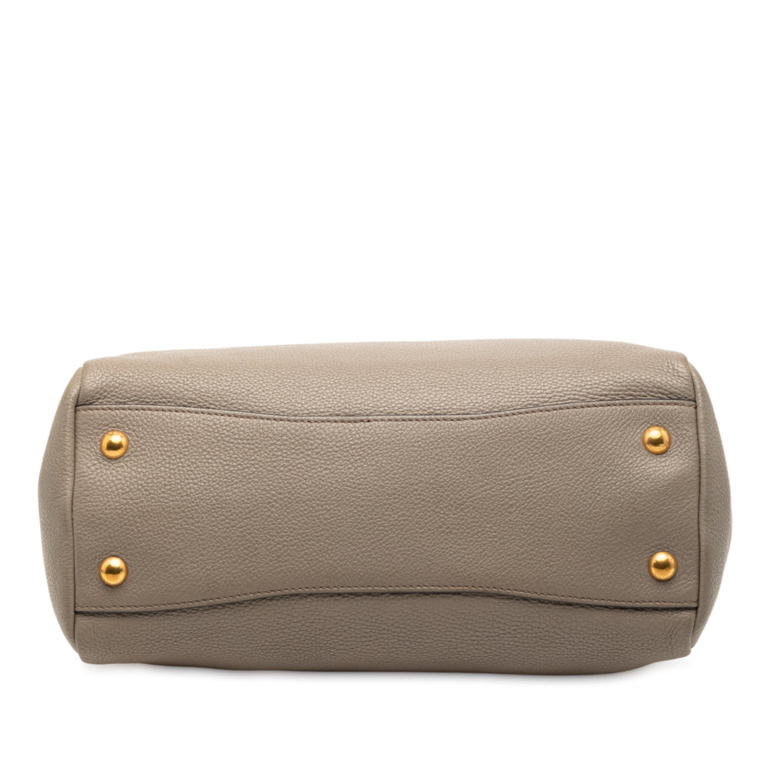 Prada Vitello Phenix Open Convertible Cabas