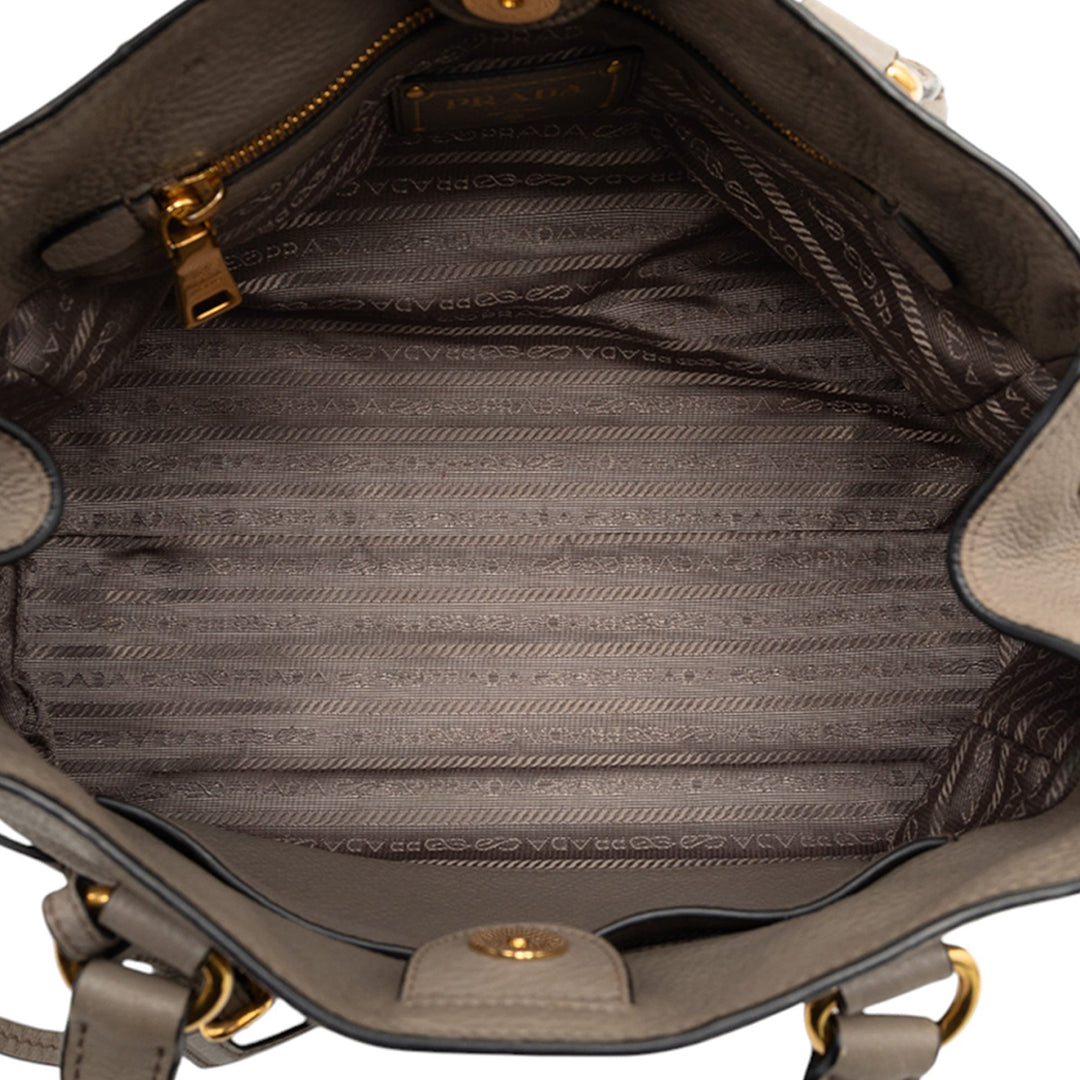 Prada Vitello Phenix Open Convertible Cabas