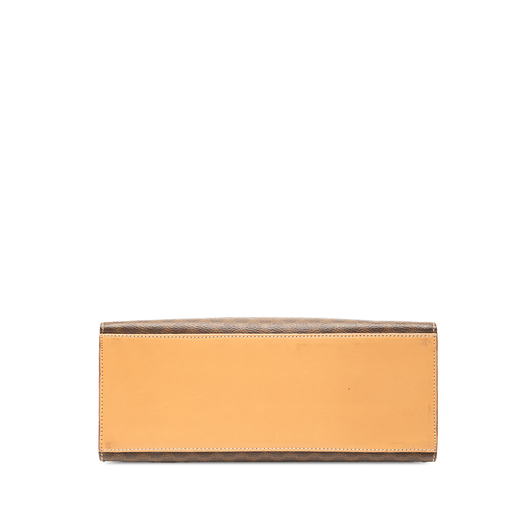 Celine Macadam Coated Toile sac à anse supérieure – GABY PARIS Authentique