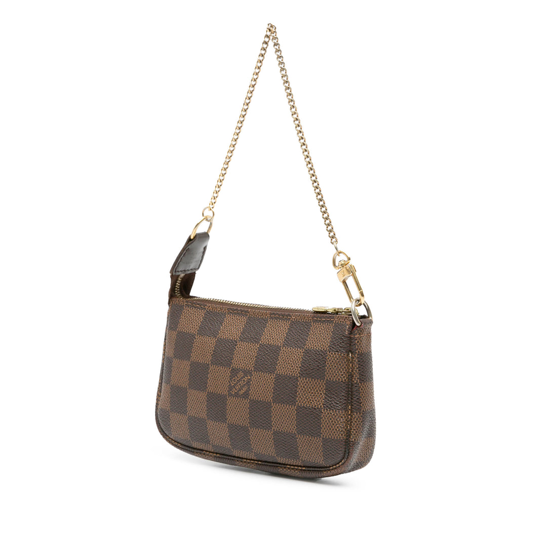 Damier Ebene Mini Pochette Accessoires Brown - Gaby Paris