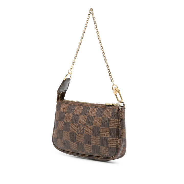 Damier Ebene Mini Pochette Accessoires Brown - Gaby Paris