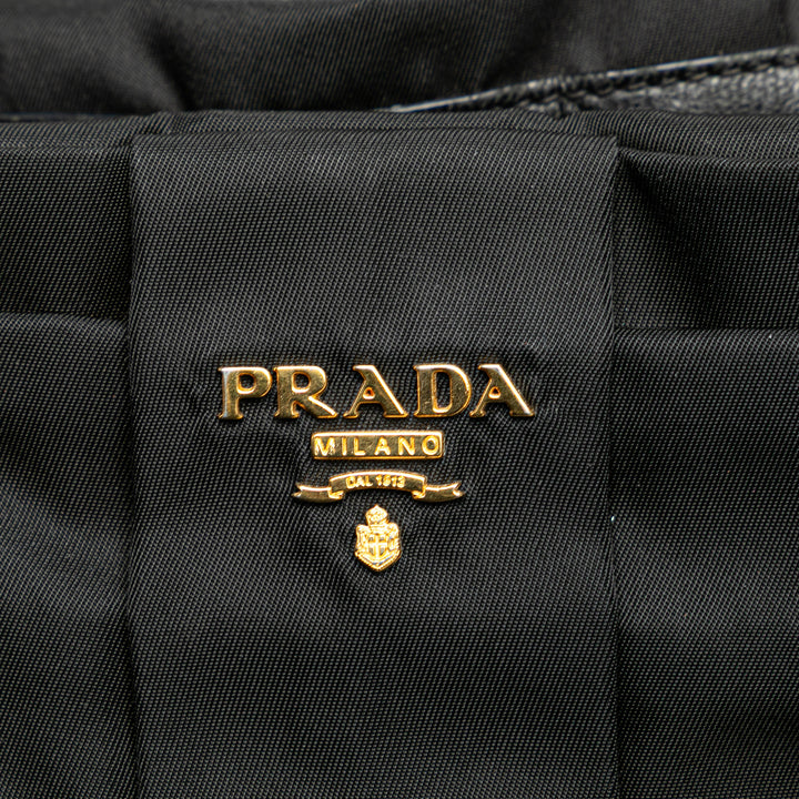 Prada Tessuto Fiocco Bow Sac à main Noir – GABY PARIS Authentique