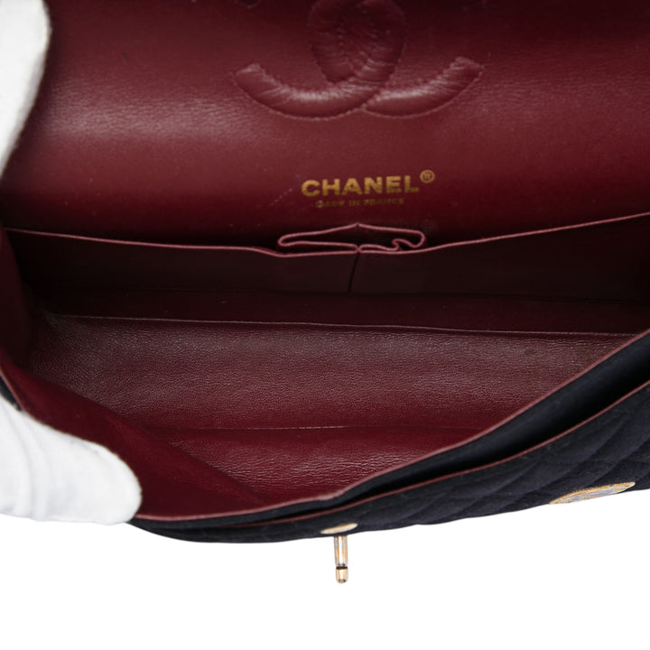 Chanel Paris Hamburg Classic Jersey Coco Sailor Charms Double rabat Moyen Tissu