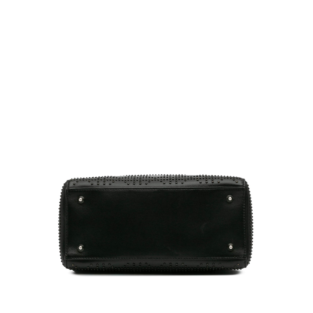 Dior Medium Cuir de veau Cannage Studded Lady Dior Noir – GABY PARIS Authentique