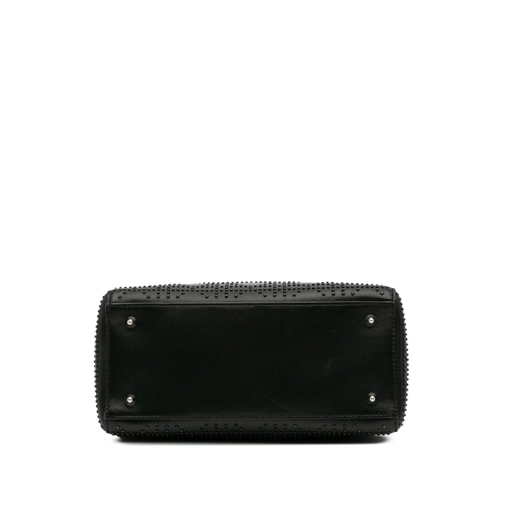 Dior Medium Cuir de veau Cannage Studded Lady Dior Noir – GABY PARIS Authentique