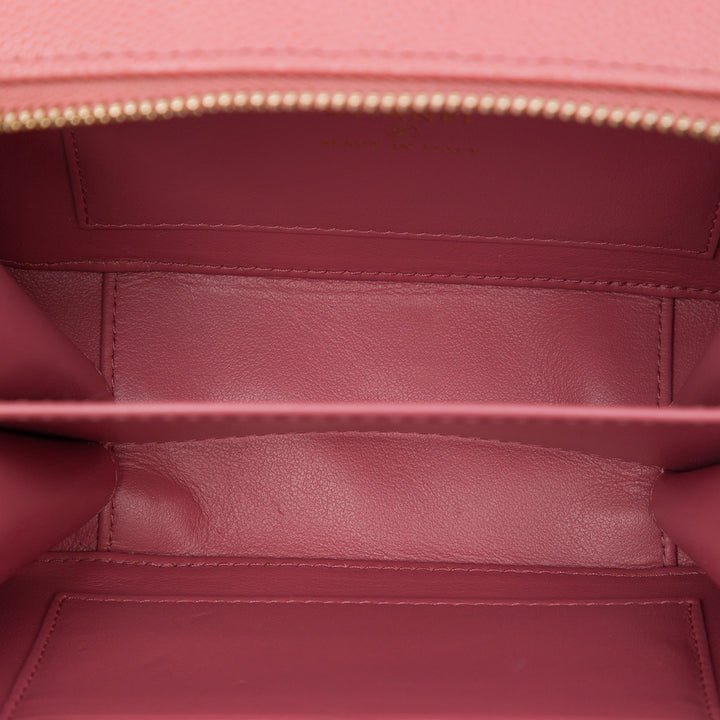 Chanel CC Filigree Vanity Pochette avec chaîne Cuir caviar Rose – vue 4 – GABY PARIS