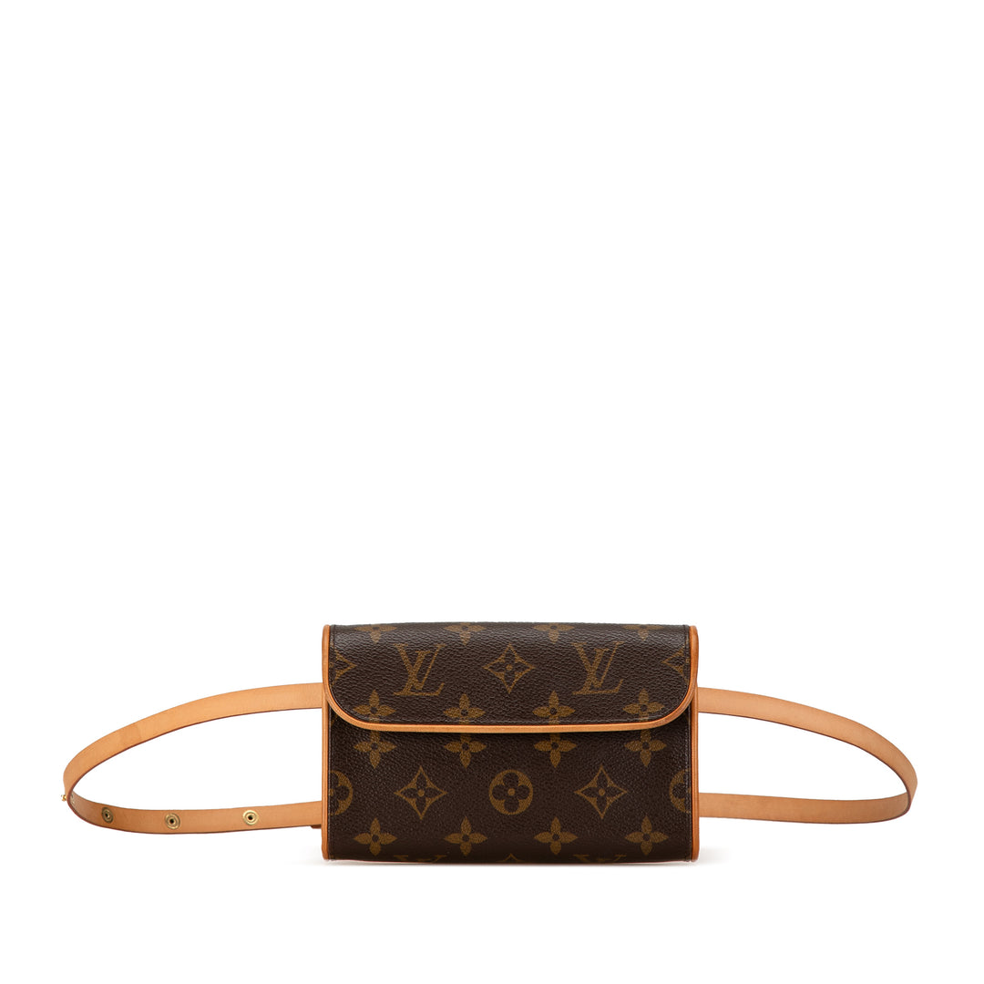 Monogram Pochette Florentine Brown - Gaby Paris