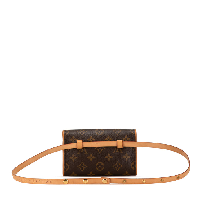 Monogram Pochette Florentine Brown - Gaby Paris